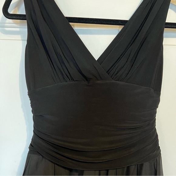 Laura Petites Fit & Flare Black with Detailed White Flowers, Size 4p, #71 - Picture 4 of 11